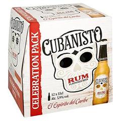 Bière blonde Cubanisto aromatisée au rhum 12x33cl