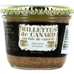 Duplaceau, Rillettes de canard au foie gras de canard, la verrine de 180 gr