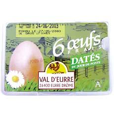 6 Gros oeufs dates VAL D'EURRE