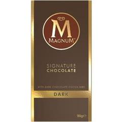 Magnum Chocolat noir aux éclats de fèves de cacao la tablette de 90 g