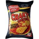 Bouton d'Or Chips Craky Waves sapeur Spicy le paquet de 120 g