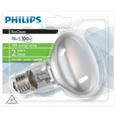Ampoule Ecoclassic 30 reflecteurs Philips, 70W