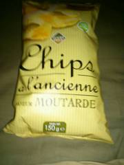 Chips à l'ancienne saveur moutarde extra fines 150g
