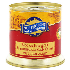 Bloc de foie gras canard Nos Regions ont du Talent 200g
