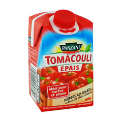 Panzani, Tomacouli - Purée de tomate nature, épais, la brique de 500 g