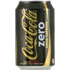 Coca Cola zero sans cafeine boite 33cl