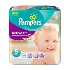 Couches Pampers Active Fit T5 Junior x37