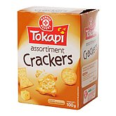 Assortiment crackers Tokapi Nature - emmental 100g