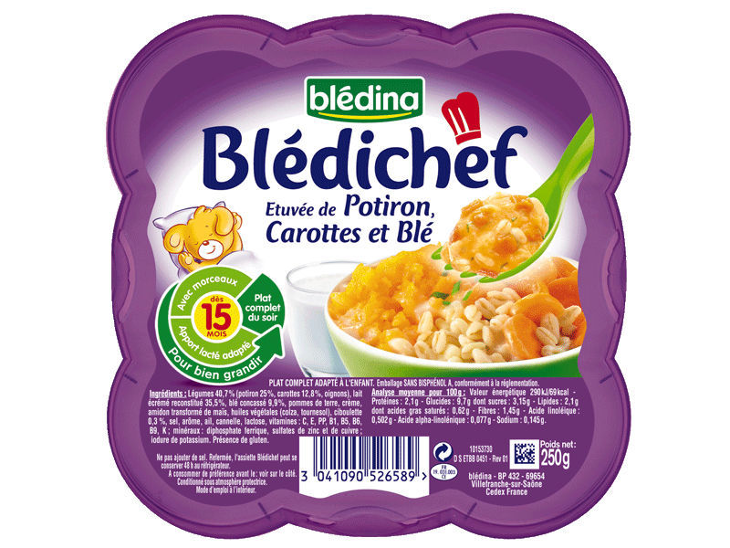 Bledichef - Etuvee de potiron carotte et ble