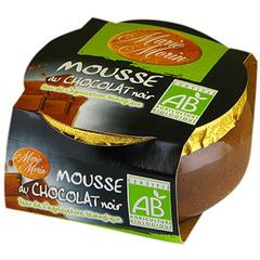 Mousse bio au chocolat noir MARIE MORIN, 100g
