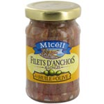 Filets d'anchois allonges a l'huile d'olive MICELI, 105g