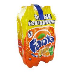 Fanta orange pet 1.5l x 4 splash 