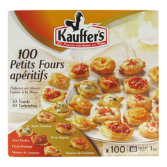 Petits fours aperitif Kauffer's Assortiment x100 1kg