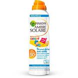 Garnier Ambre Solaire Crème Solaire Brume Anti-sable FPS50 + pour Enfant 200 ml - Lot de 2