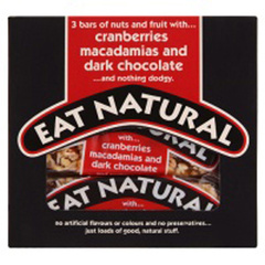 Barres chocolat noir airelles macadamia Eat Natural