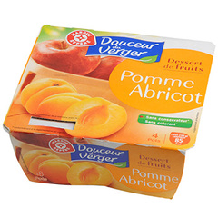 Compote Douceur du verger Pomme abricot 4x100g