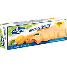 Biscuits sans gluten fourres abricot ALLERGO, 8 sachets, 175g