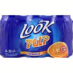 Look pulp orange boites 33cl, le pack de 6