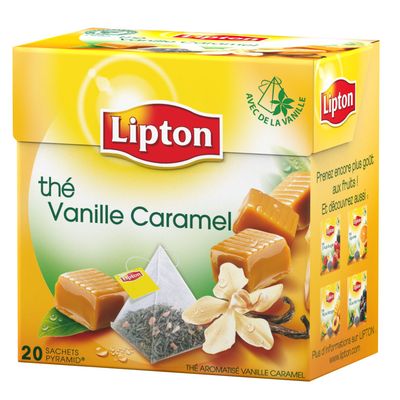 Lipton the vanille caramel X 20 sachets pyramides