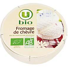 Fromage de chevre au lait pasteurise U BIO, 45%MG, 200g