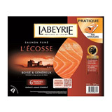 saumon fume ecosse 6 tranches labeyrie 200g