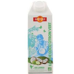Alter Eco Bio équitable eau de coco au citron vert 75cl