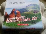 Oeufs gros Auvergne Plein air x6 410g
