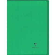 Cahier kover book 21 x 29,7 cm grands carreaux vert translucide