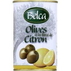 Belca, Olives à la farce de citron, la boite de 350g