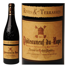 Vin rouge Chateauneuf du Pape AOC 2011 Rives & Terrasses 75cl