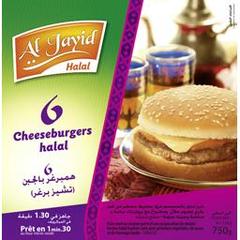 Al Jayid, Cheeseburger halal, les 6 cheeseburgers - 750g