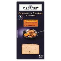 Foie gras escalopes de canard Montfort