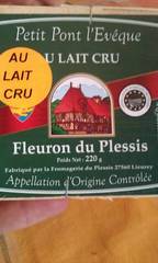 Fleuron du Plessis, Petit Pont l'Eveque AOC, au lait cru, la boite de 220g
