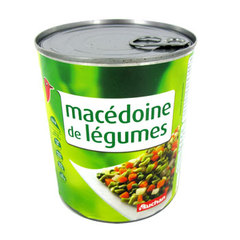 macedoine de legumes auchan 265g