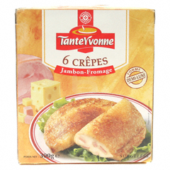 Crepes Tante Yvonne Jambon fromage x6 300g