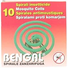 Recharges anti moustiques BENGAL, 10 spirales