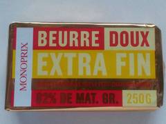 Beurre doux, extra-fin