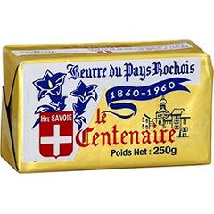 Beurre doux du Pays Rochois LE CENTENAIRE, 250g