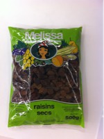 Raisins secs MELISSA, sachet de 500g