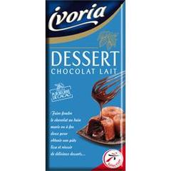 Ivoria, Chocolat dessert lait , la tablette de 170 gr