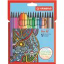 Stabilo Pen 68 - Feutres de dessin couleurs éclatantes le paquet de 18