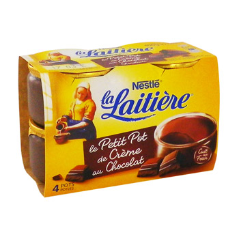 Crèmes dessert chocolat La Laitière