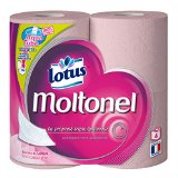 lotus Moltonel 4 Rouleaux de Papier Hygiénique - Lot de 3