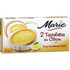 Marie 2 tartelettes au citron 128 g