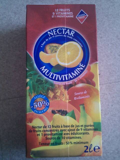 Nectar multifruits Stévia 2l