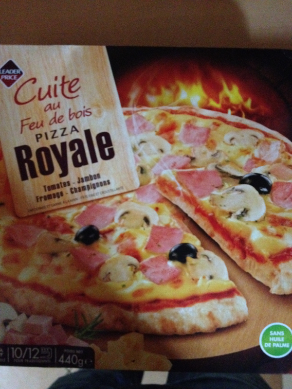 Pizza royale, cuite au feu de bois 440g