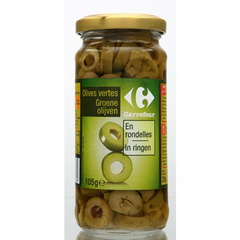 Olives vertes en rondelles Carrefour