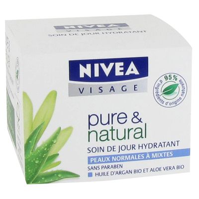 Pure & Natural - Soin de jour hydratant, le pot de 50ml