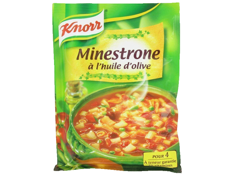 Knorr minestrone a l'huile d'olive sachet 4 assiettes