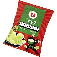 Chips saveur wasabi U paquet 135g